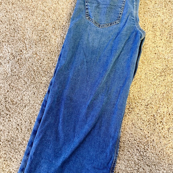 American Eagle Dreamy Drape Stretch Super High-Waisted Baggy Wide-Leg Jean - Picture 5 of 6